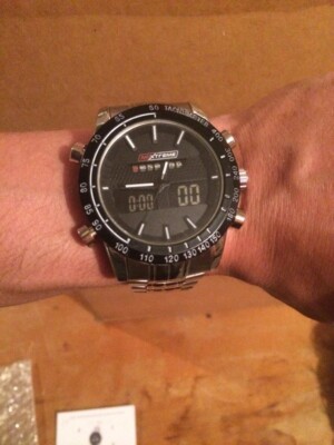 NCXTREME Design-Chronograph Herren Armbanduhr, Edelstahl