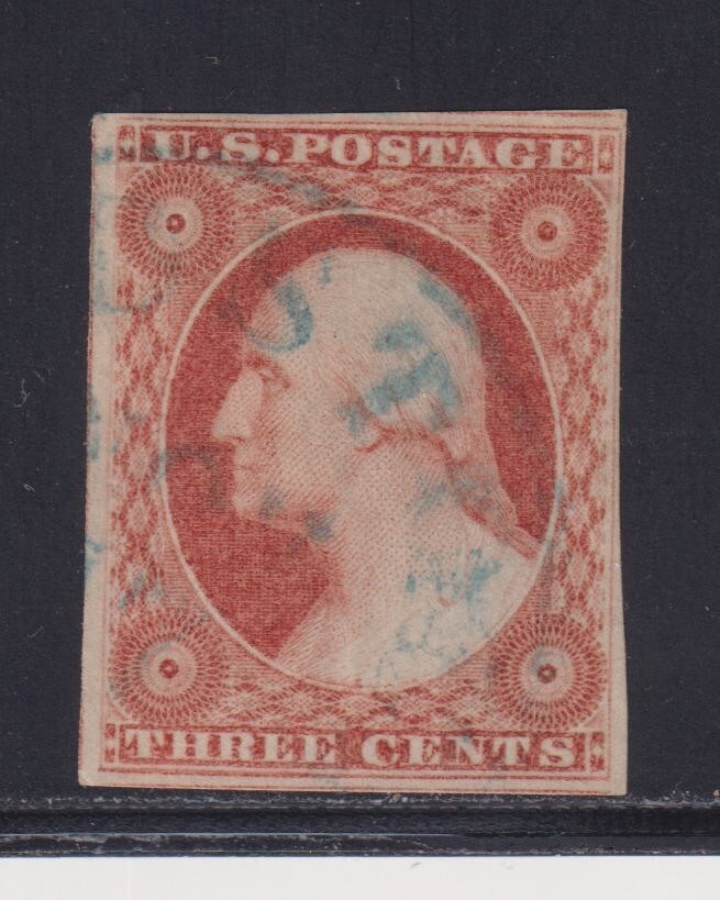 切手13 US SC#11 -- USED, XF -- 4 MARGINS! PARTS OF 3 STAMPS | eBay