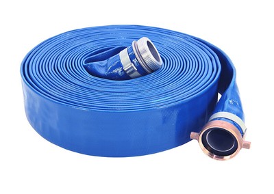 Abbott Rubber Pvc Discharge Hose Assembly, Blue, 2" Male X Female Npsm, 65 Psi Max Pressure, 25' Length, 2" Id (708289001502)
