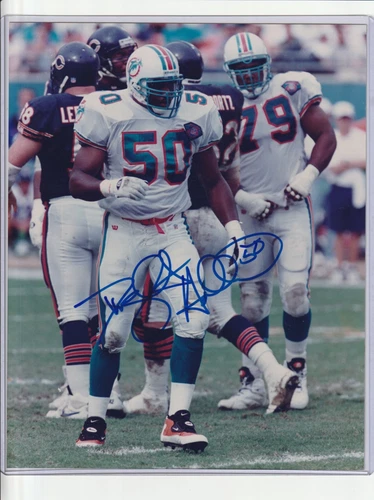 Dwight Hollier Signed 8 x 10 Photo Autograph Miami Dolphins w/ COA