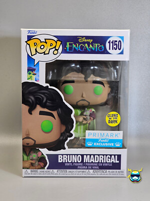 Funko Pop BRUNO MADRIGAL #1150 Encanto Primark GITD Exclusive Disney Vinyl Figur