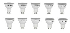 V-Tac LED 5W Spot GU10 Non-Dimmable 400lm 6400K Day White Bulb - (10 Pack)