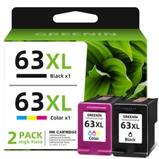 63XL Black Color Ink Cartridge for HP 63 Envy 4512 4516 4520 OfficeJet 5255 5258