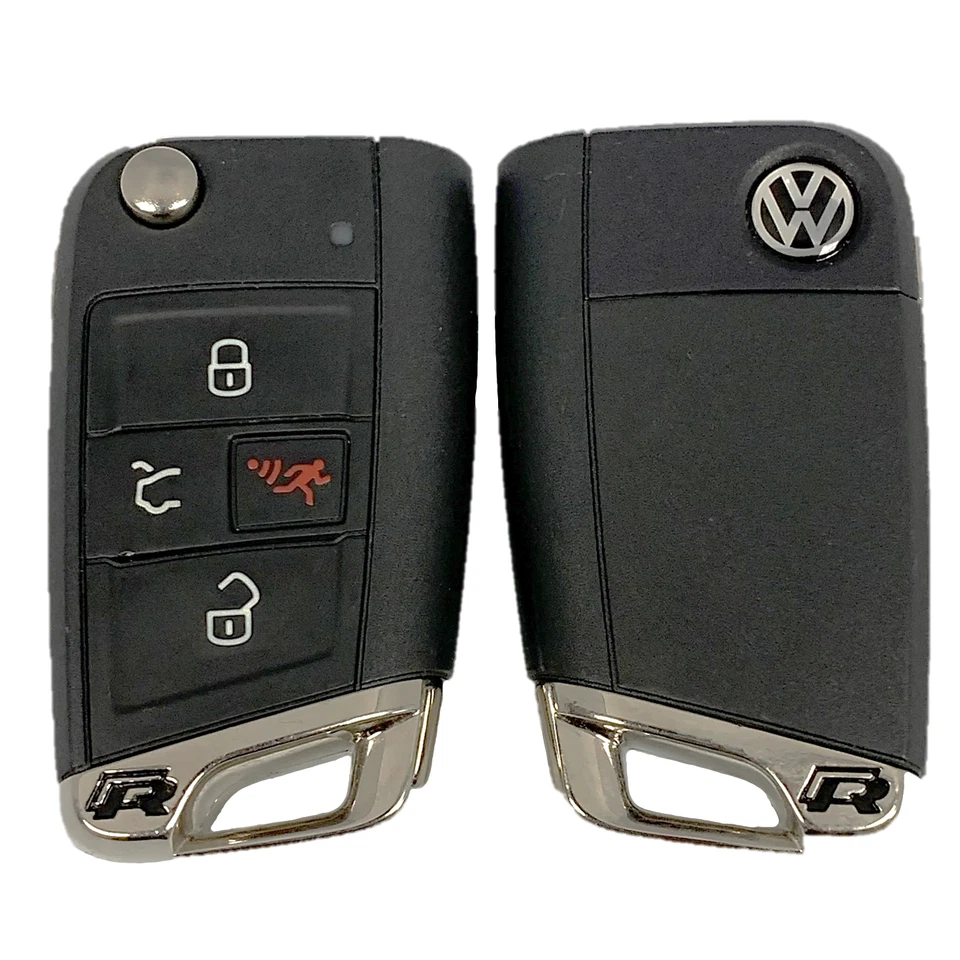 Chave remota 2018 2019 Volkswagen Golf R fabricante de equipamento original UNCUT 5G0.959.752.BP NBGFS12P01 "R" - Imagem 2 de 4