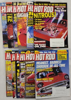 Hot Rod Magazine 1997 Full Year Lot Set Of 12 Issues Good+ Condition