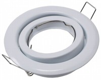 6X Decken-Einbaustrahler Weiß Rund Schwenkbar FüR GU10 U. GU5.3 Led