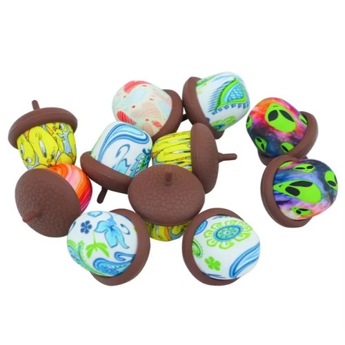 10/20PCS 5ml Color Pinecone Style Silicone Storage Oil Box Fragrance Storage Box - Picture 5 of 6