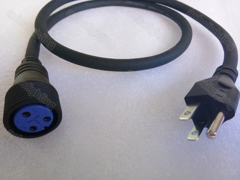 IP65 Outdoor LED Par Light Power Cable DJ Disco Show Party Lighting DMX Cable - Image 2 of 4