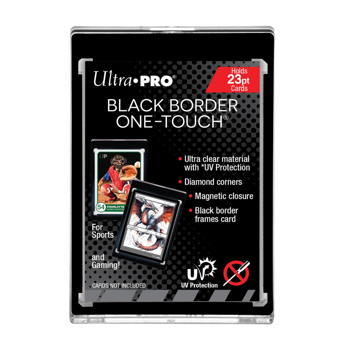 Ultra Pro One Touch Magnetic BLACK Border 23pt Trading Ultra Pro One Touch Magnetic BLACK Border 23pt Trading