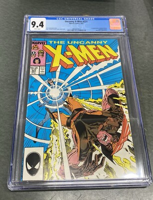 Uncanny X-Men #221 Newsstand CGC 9.4 1st Appearance Of Mr. Sinister 1987