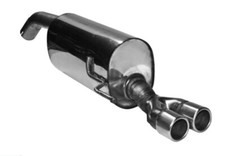 BASTUCK Endschalldämpfer Edelstahl 2x70mm eingerollt für Opel Adam 1.2l 1.4l