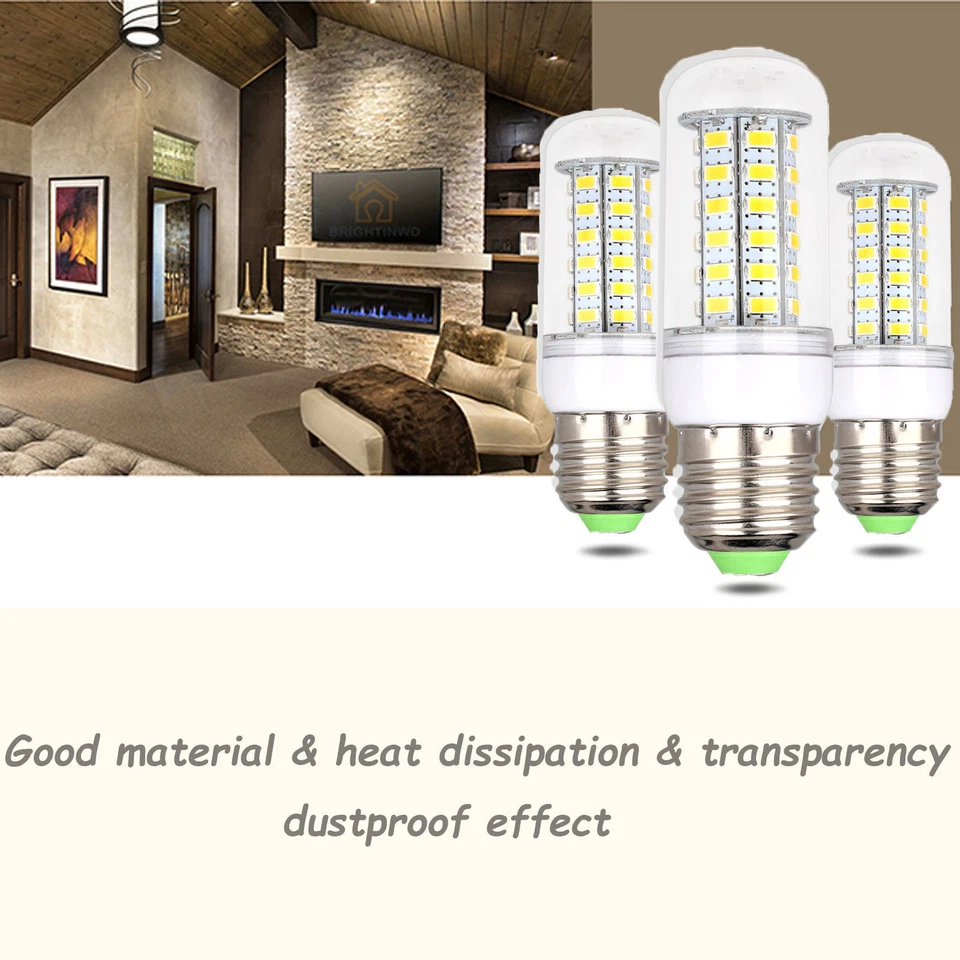 Led Bulbs Daylight E27 E26 B22 E14 G9 5730 SMD Corn Light Bulb Save Energy Lamp - Image 3 of 4