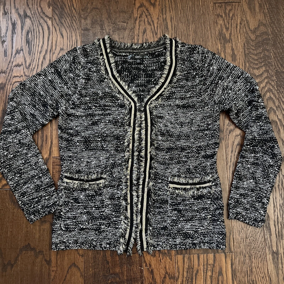 Sioni Cardigan Sweater Jacket Variegated Yarn with Sparkle L