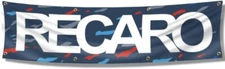 Recaros Motorsport Seats Banner Flag (2x8ft,150D Poly,Vivid Color) Garage... 