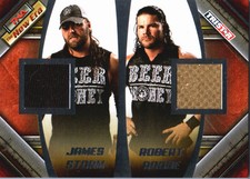 TNA James Storm & Robert Roode 2010 New Era Event Worn Shirt Relic Card 130 /199
