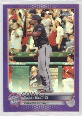 2022 Topps Chrome Logofractor Edition Purple Refractor 14/250 Juan Soto #36 0lq5