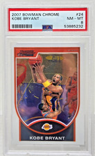 2007 Bowman Chrome KOBE BRYANT Basketball Card PSA 8 NM-MT Low Pop