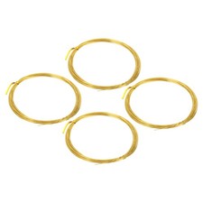 Half Hard Brass Wire, 4Pcs 24Gauge/0.5mm Diameter 10m/32.8ft Craft Wire