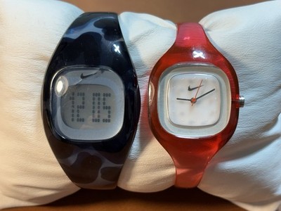 Vintage Nike Presto Watch Lot (2) Women s Analog And Digital,Runs *Read*