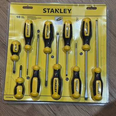 Stanley Tools 10 Piece Standard Screwdriver Set Brand New STHT60799