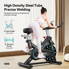 Indoor Exercise Bike Stationary Bike Bicycle Cycling Home Cardio Workout Bike 2