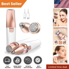 Compact Painless Facial Hair Removal Device: Rechargeable Eyebrow  Face Trimmer