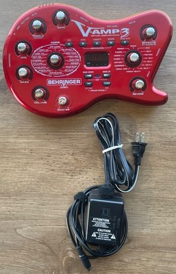 Behringer V Amp 3 Virtual Guitar Amp Modeler Effects Processor w/ Power- Tested