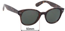SFx Replacement Sunglass Lenses fits Ray-Ban RB4141 - 50mm Wide