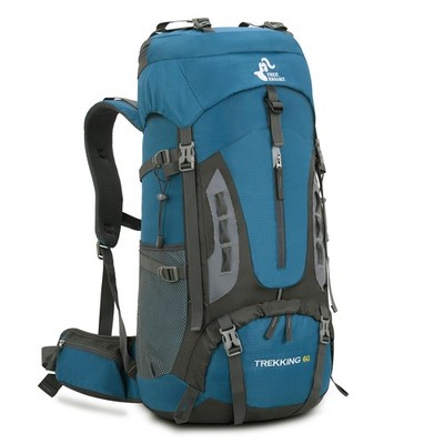 60L Hiking Camping Backpack with Rain Cover, Waterproof Large Capacity Outdoo...