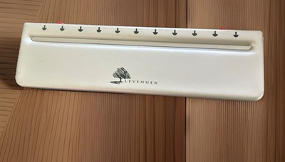 Levenger Circa Universal 11 Hole Desk Paper Punch W/ Adjustable Slide Tree Punch