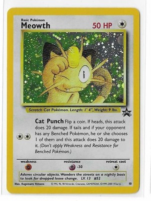 meowth holographic card i'm collecting every single pokemon card! 052/165 / Common Card Type / HP / Stage Meowth ex - 062/088 -