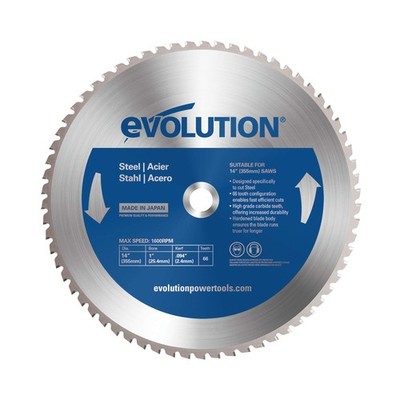Evolution Power Tools 14BLADEST Blade for Cutting Mild Steel, 14 Inch, Blue