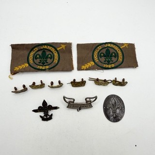 Genuine 1929 World Jamboree Scout Badges