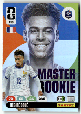 Panini FIFA World Cup Adrenalyn 2026 No. 616 Desire Doue Master