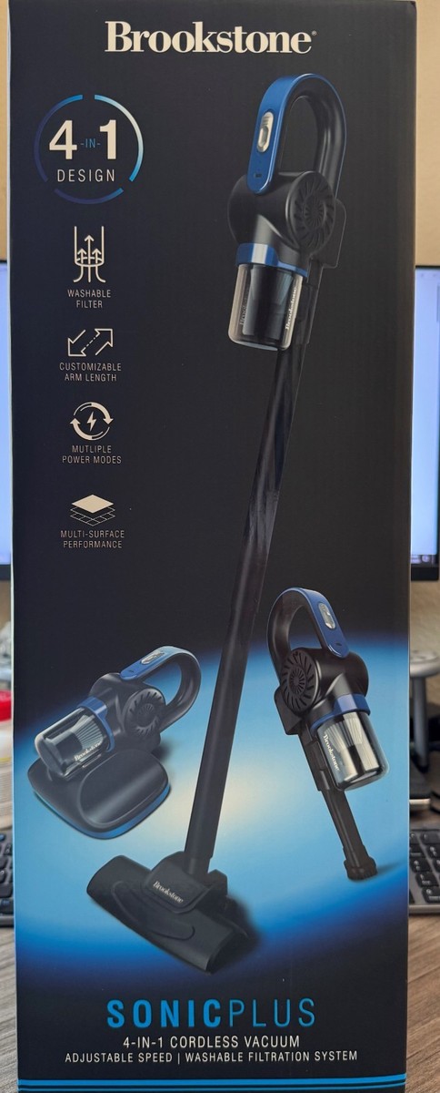 Brookstone SONICPLUS 4 in 1 Cordless Vacuum | eBay