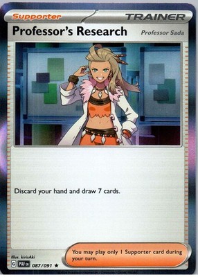 Professor's Research - - Rare - SV: Paldean Fates - 087/091 - NM - Holo
