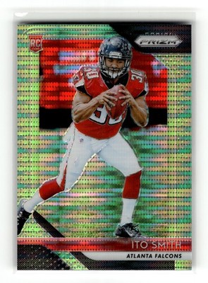 Ito Smith 2018 Panini Prizm #233 Rookie Falcons Prizm Neon Green Pulsar RC