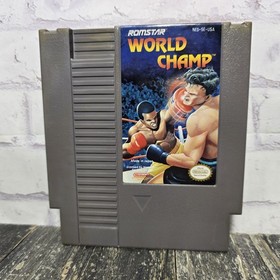 READ World Champ (Nintendo Entertainment System) NES Box & Game No Manual Tested