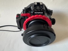 Olympus PT-EP08 Underwater Housing Waterproof Case for OM-D Camera Black Red