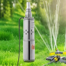 12V 180W Deep Well Submersible Pump 30m/98.43ft Lift Stainless Steel Solar Water