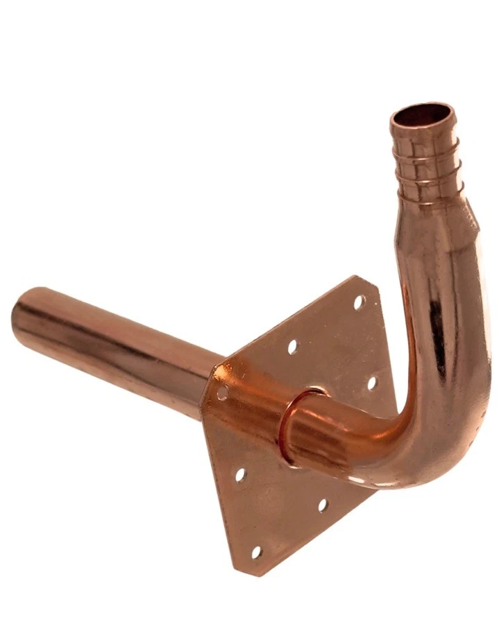 10Pc ~XFITTING~Pex Stub Out Elbow w/ Ear Nail Flange 3-1/2" x 6" Copper 1/2" PEX - Image 4 of 4