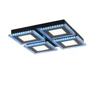 Led Deckenleuchte Dimmbar Schwarz Rgb 2700-5000 K Schlafzimmer Deckenlampe