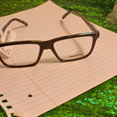 Arnette Black Plastic Full Rim Eyeglasses Frame Solid AN7197 53-16-145