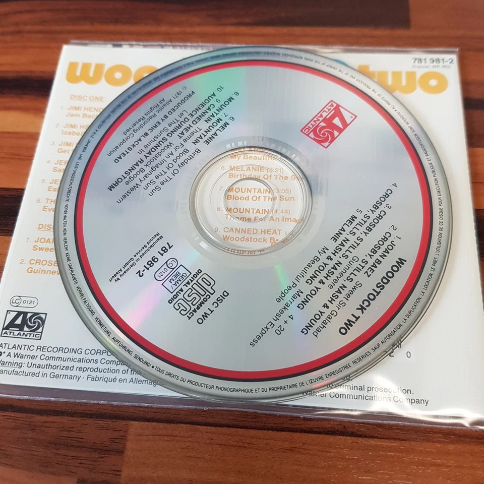 VARIOUS woodstock two RSA GERMANY EX/EX (2CD, Rock, Atlantic) - Bild 2 von 2