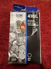 NEW GENUINE - EPSON 410XL BLACK INK CARTRIDGE - T410XL020 Sealed Ugly Box FRESH