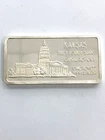 Vintage Silver Art Bar. One Troy Ounce .999 Fine; KANSAS. Hamilton Mint