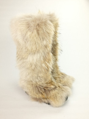RALPH LAUREN PURPLE LABEL Women's Sz 8 DASHA Coyote Fur Snow Boots COLLECTION