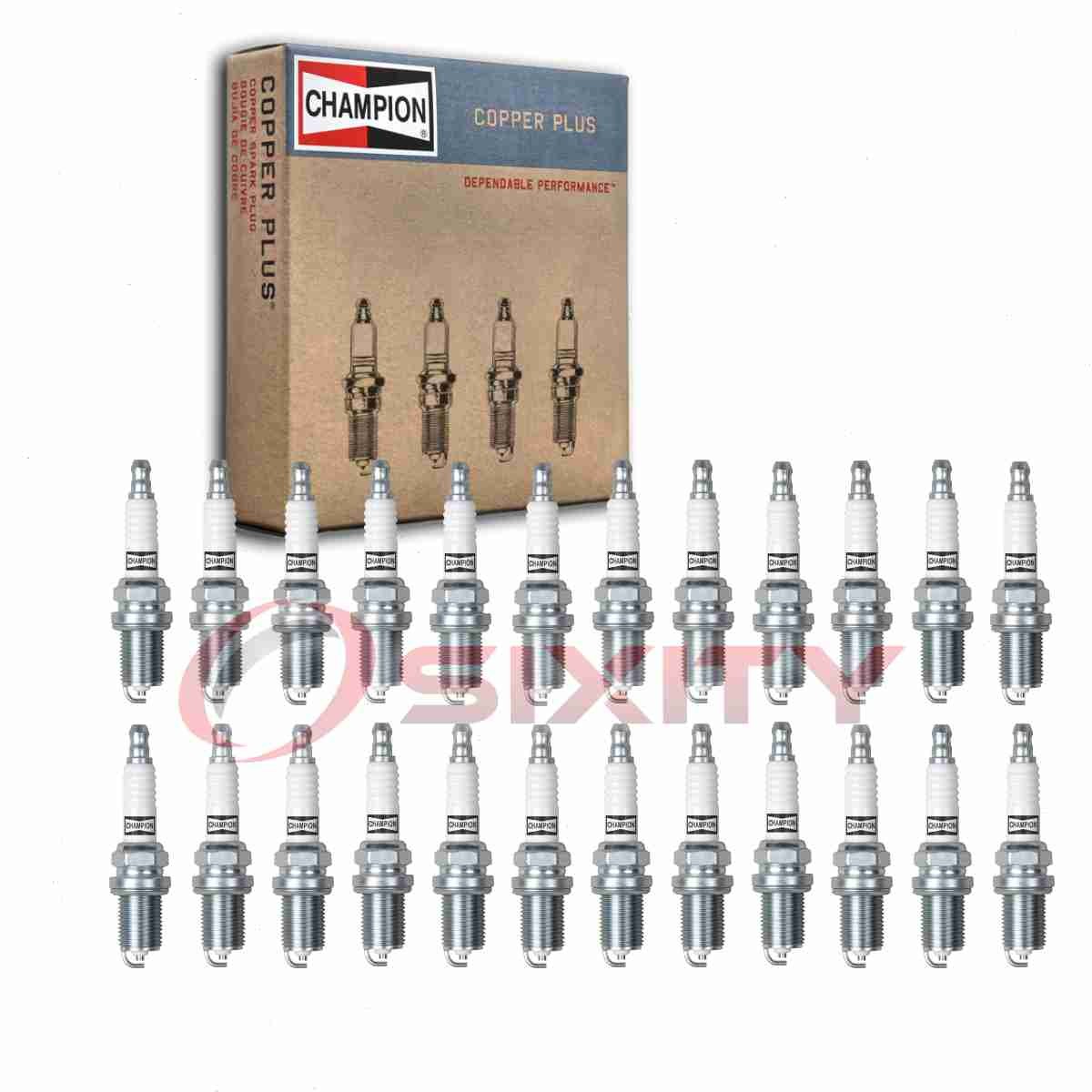24 pc Champion Copper Plus Spark Plugs for 2006-2020 Mercedes-Benz S65 AMG xa