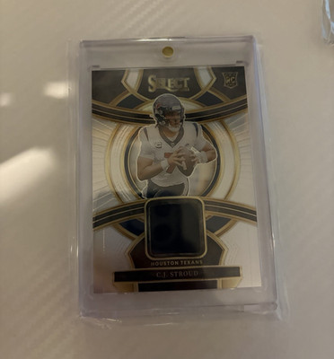 Panini 2023 Select C.J. Stroud Texans Rookie Swatches Silver Prizm RSW-CST/99