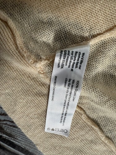 Eileen Fisher Organic Linen Knit Cardigan size S color albatros NWT mspr 198 - Picture 4 of 5